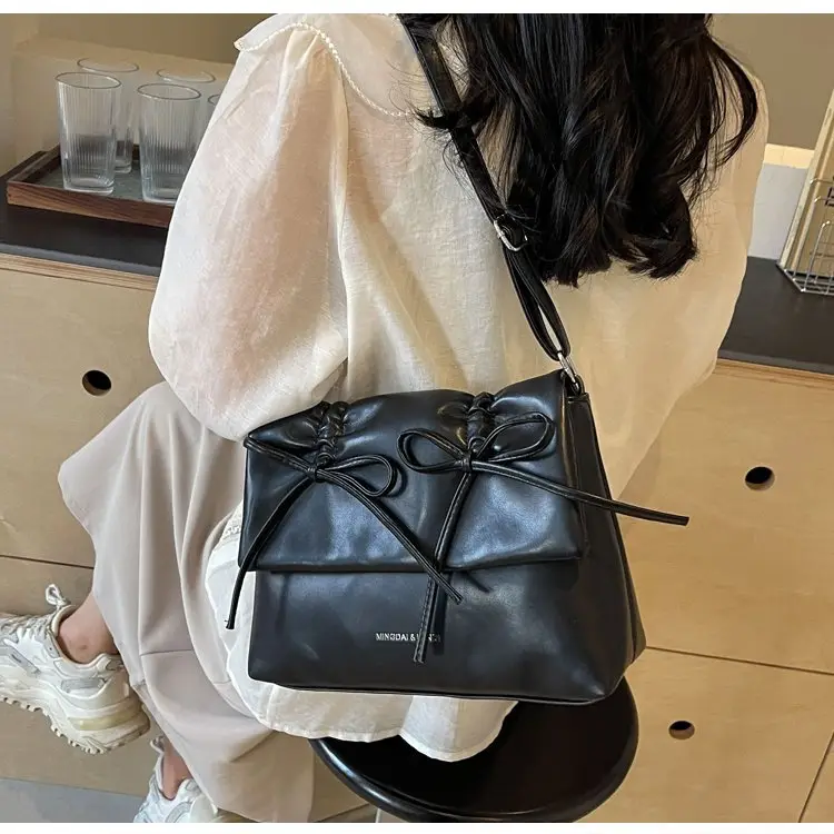 2025 Spring Shoulder Bag Cover Style with Bow Detail — feature 33