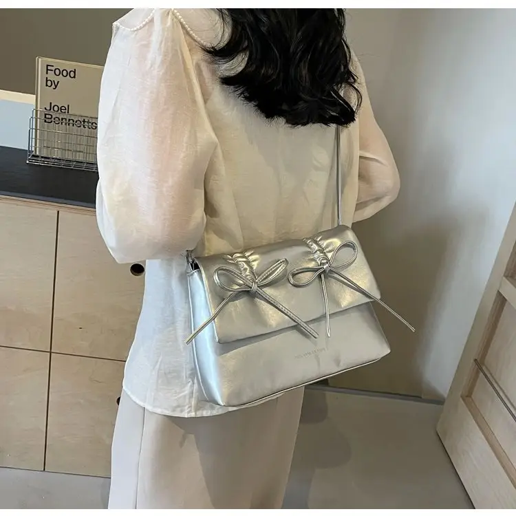2025 Spring Shoulder Bag Cover Style with Bow Detail — feature 39