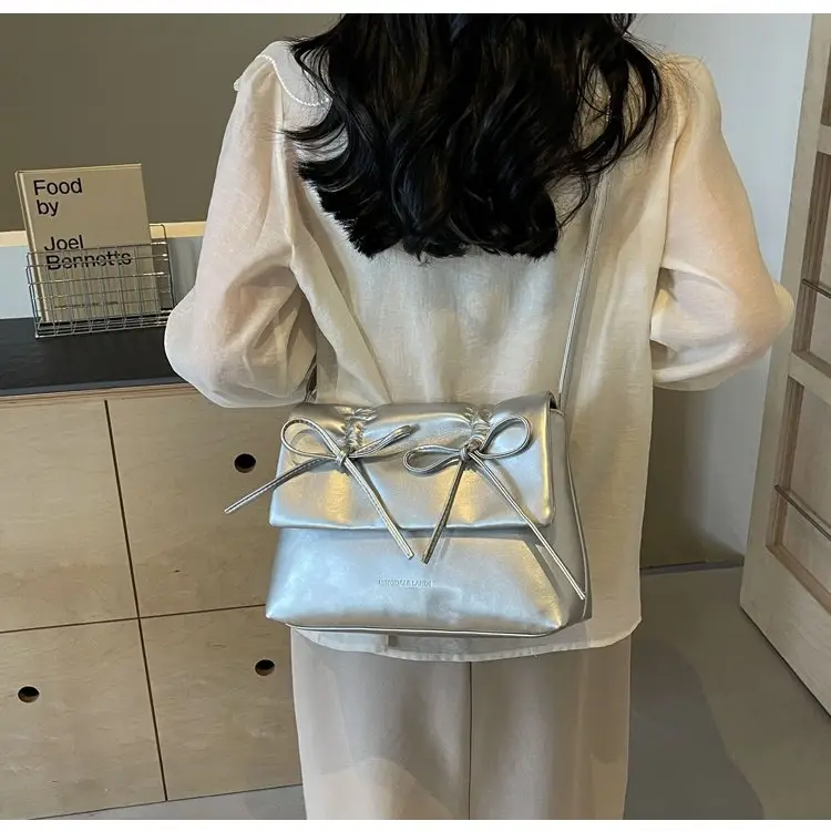 2025 Spring Shoulder Bag Cover Style with Bow Detail — feature 42