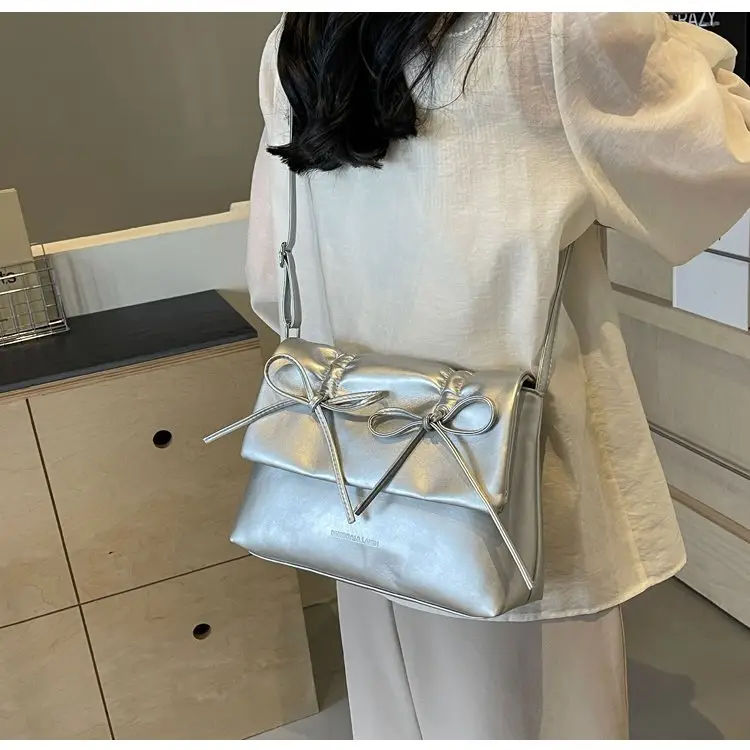 2025 Spring Shoulder Bag Cover Style with Bow Detail — feature 43