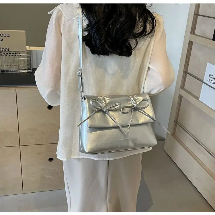 2025 Spring Shoulder Bag Cover Style with Bow Detail — feature 44