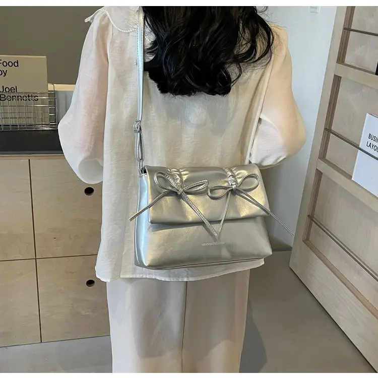 2025 Spring Shoulder Bag Cover Style with Bow Detail — feature 45