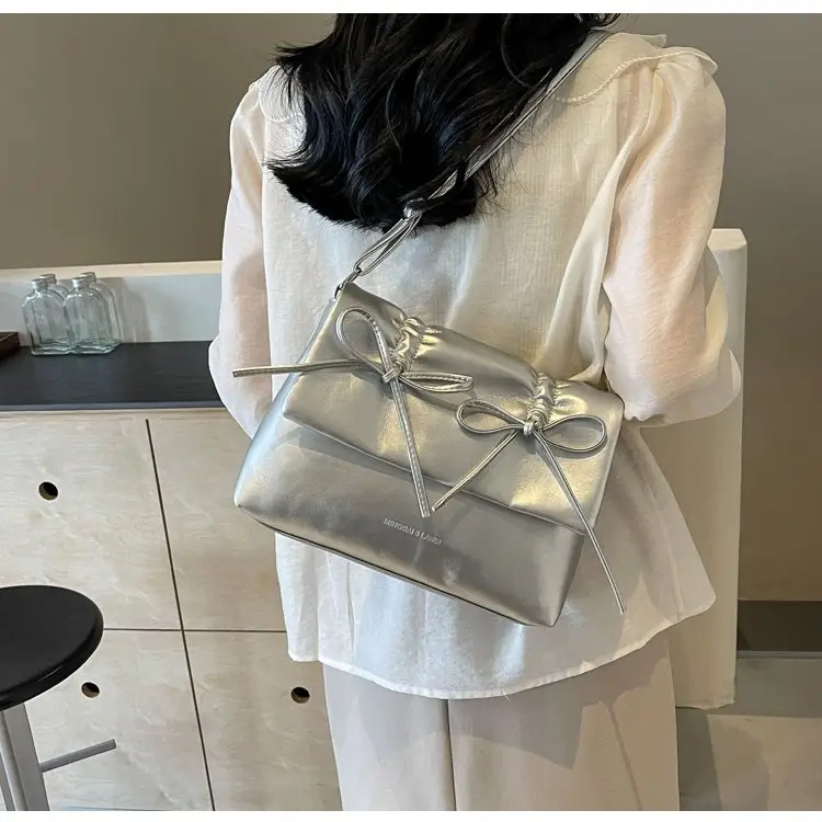 2025 Spring Shoulder Bag Cover Style with Bow Detail — feature 49