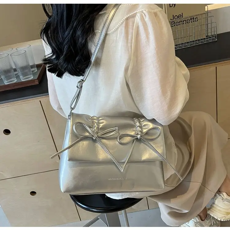 2025 Spring Shoulder Bag Cover Style with Bow Detail — feature 51