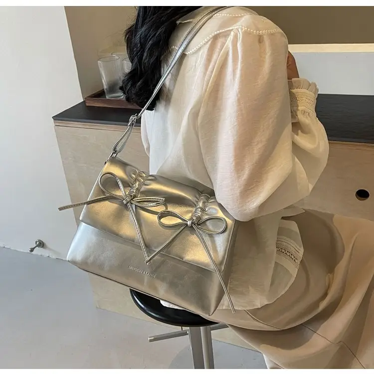2025 Spring Shoulder Bag Cover Style with Bow Detail — feature 53