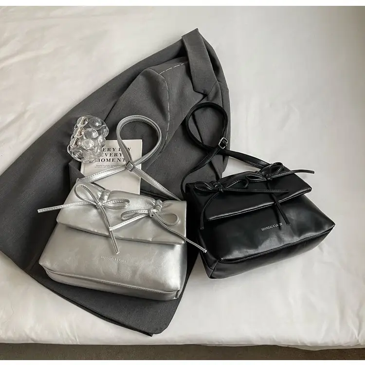 2025 Spring Shoulder Bag Cover Style with Bow Detail — feature 9