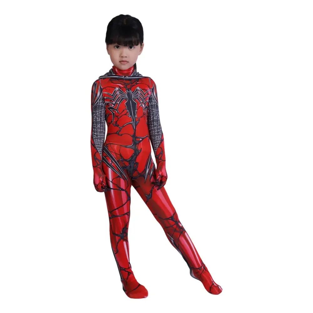 Parallel Universe Gwen Spider-Man Tight Kids Halloween Cosplay Costume Spider Cloak Milk Silk — feature 37