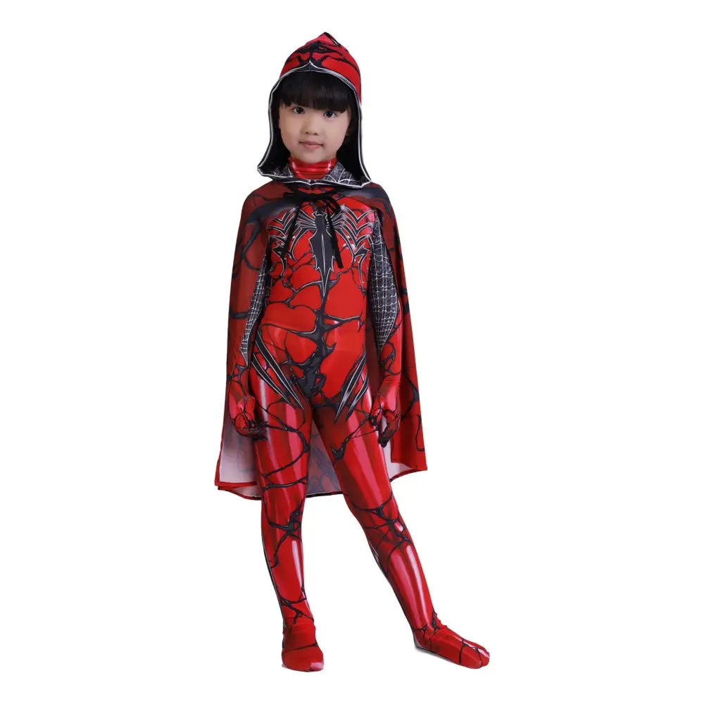Parallel Universe Gwen Spider-Man Tight Kids Halloween Cosplay Costume Spider Cloak Milk Silk — feature 38