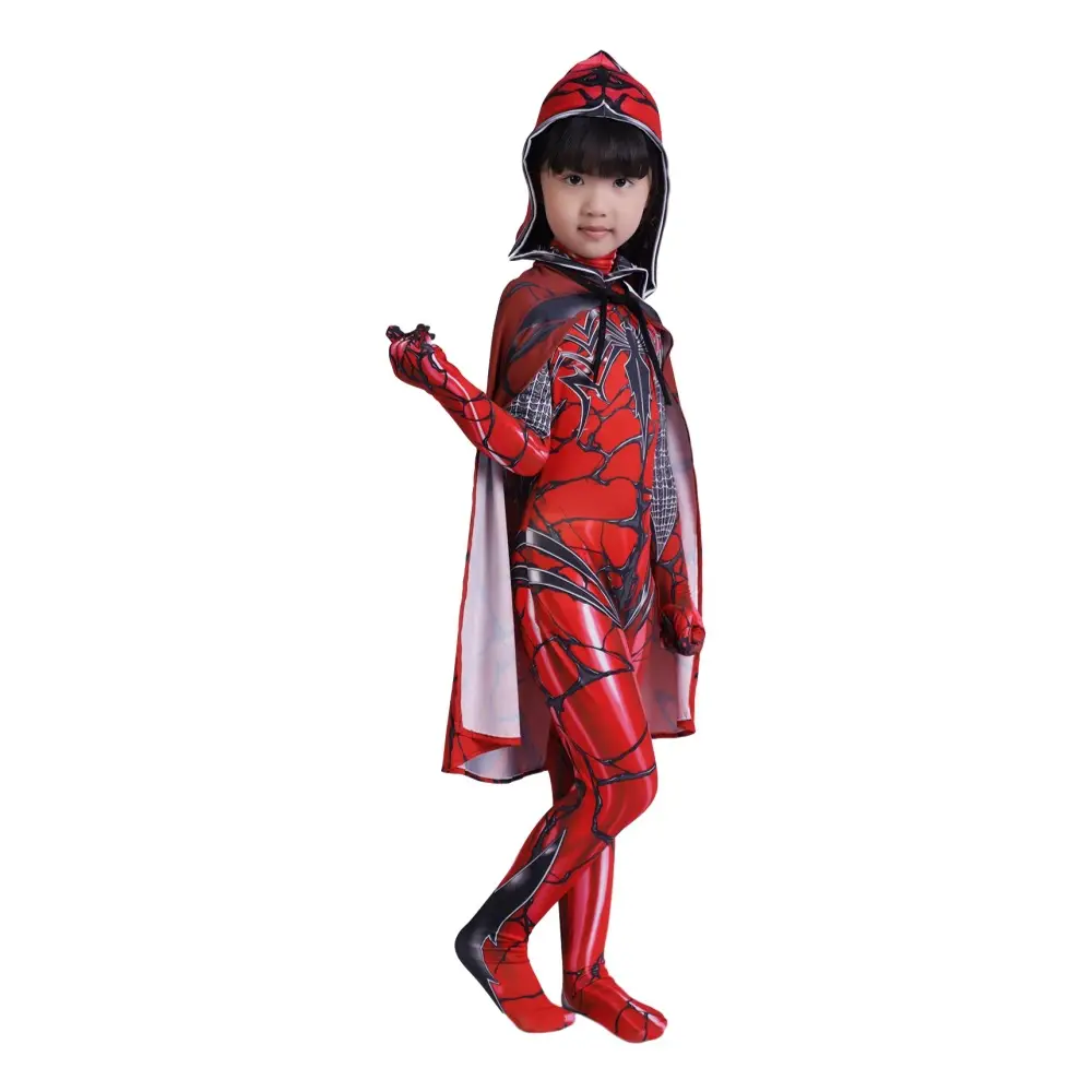Parallel Universe Gwen Spider-Man Tight Kids Halloween Cosplay Costume Spider Cloak Milk Silk — feature 39