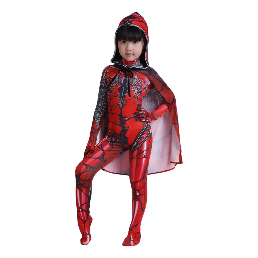Parallel Universe Gwen Spider-Man Tight Kids Halloween Cosplay Costume Spider Cloak Milk Silk — feature 40