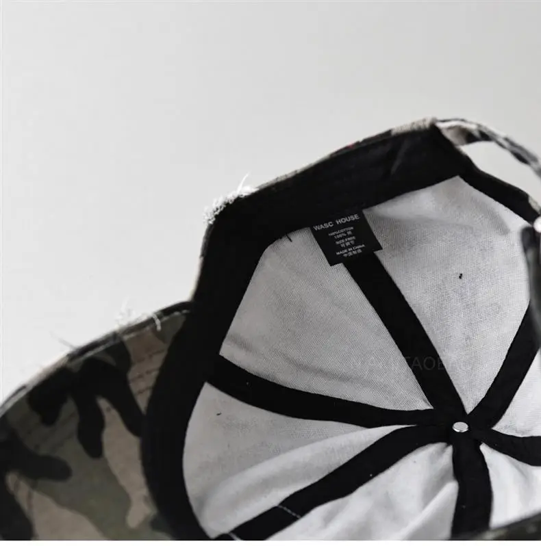 Men's Splash Ink Hole Baseball Cap Beige — feature 12