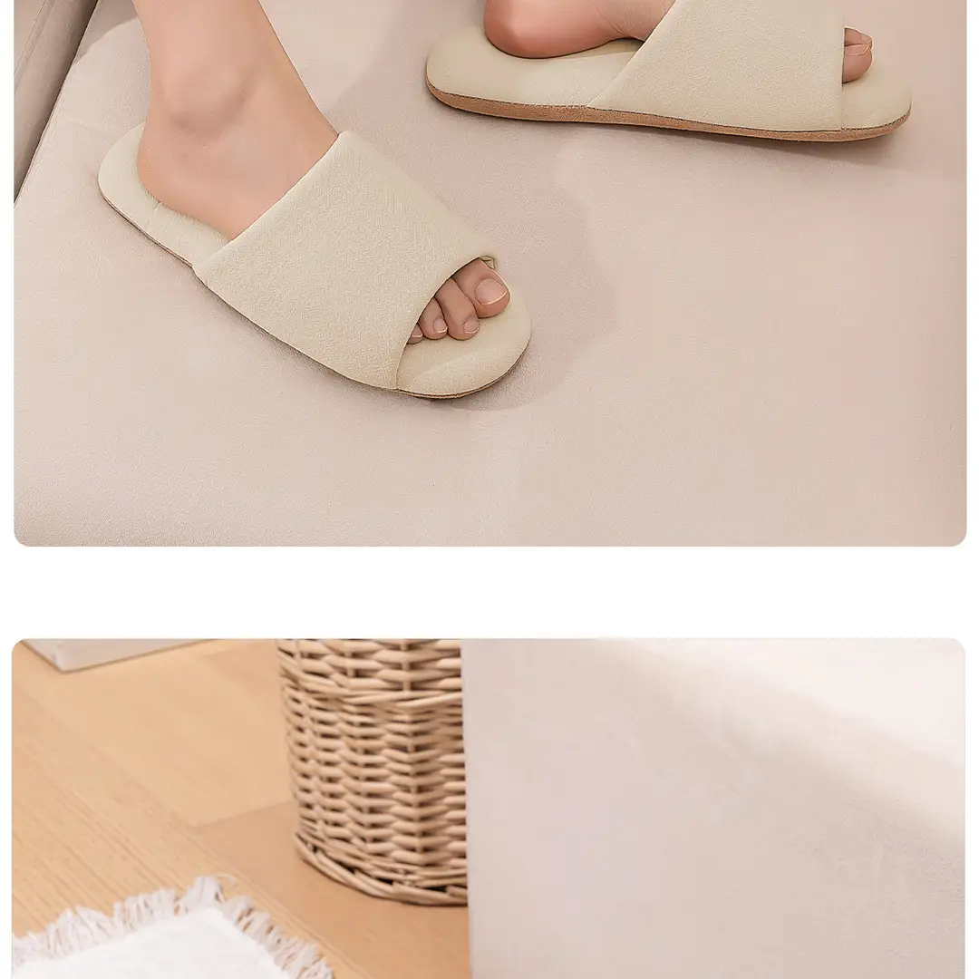 Japanese-Style Four-Season Silent Slippers for Men, Soft-Soled, Non-Slip for Wooden Floors, Indoor Home Cotton and Linen Slippers, 2026 New Summer Model — feature 17