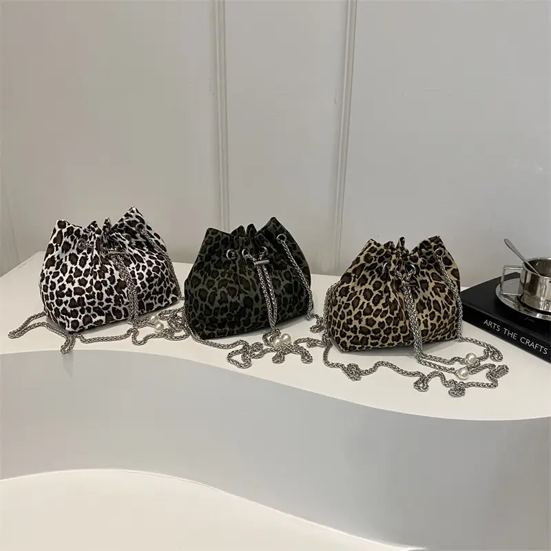Leopard Print Chain Shoulder Bag Large Capacity Women - Image 7