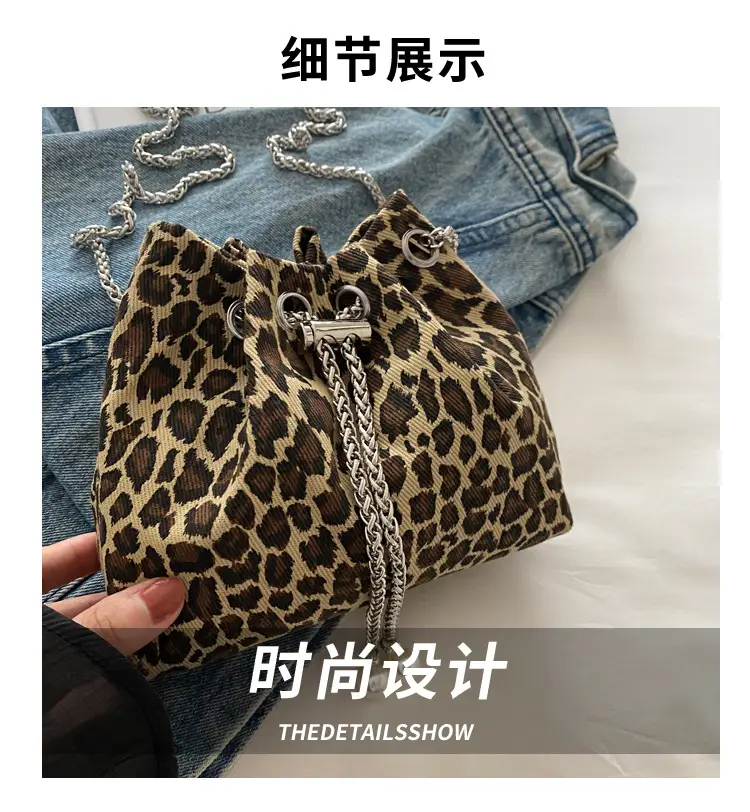 Leopard Print Chain Shoulder Bag Large Capacity Women — feature 4