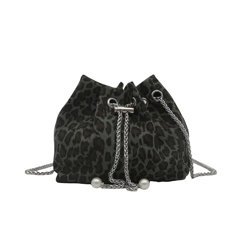 Leopard Print Chain Shoulder Bag Large Capacity Women - Image 3