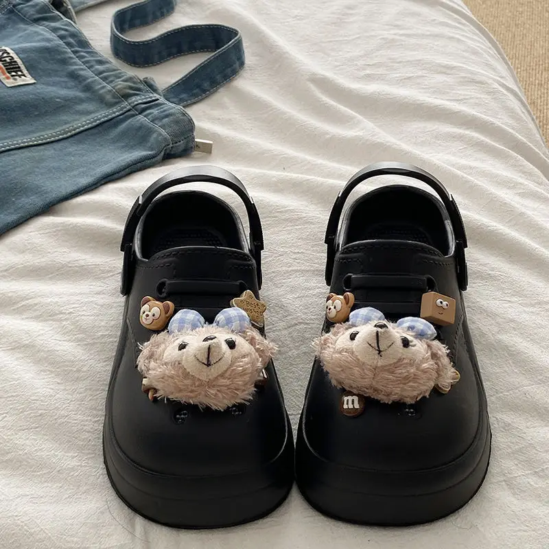Women's Cute Bear Cave Sandals Summer White Non-Slip — feature 29