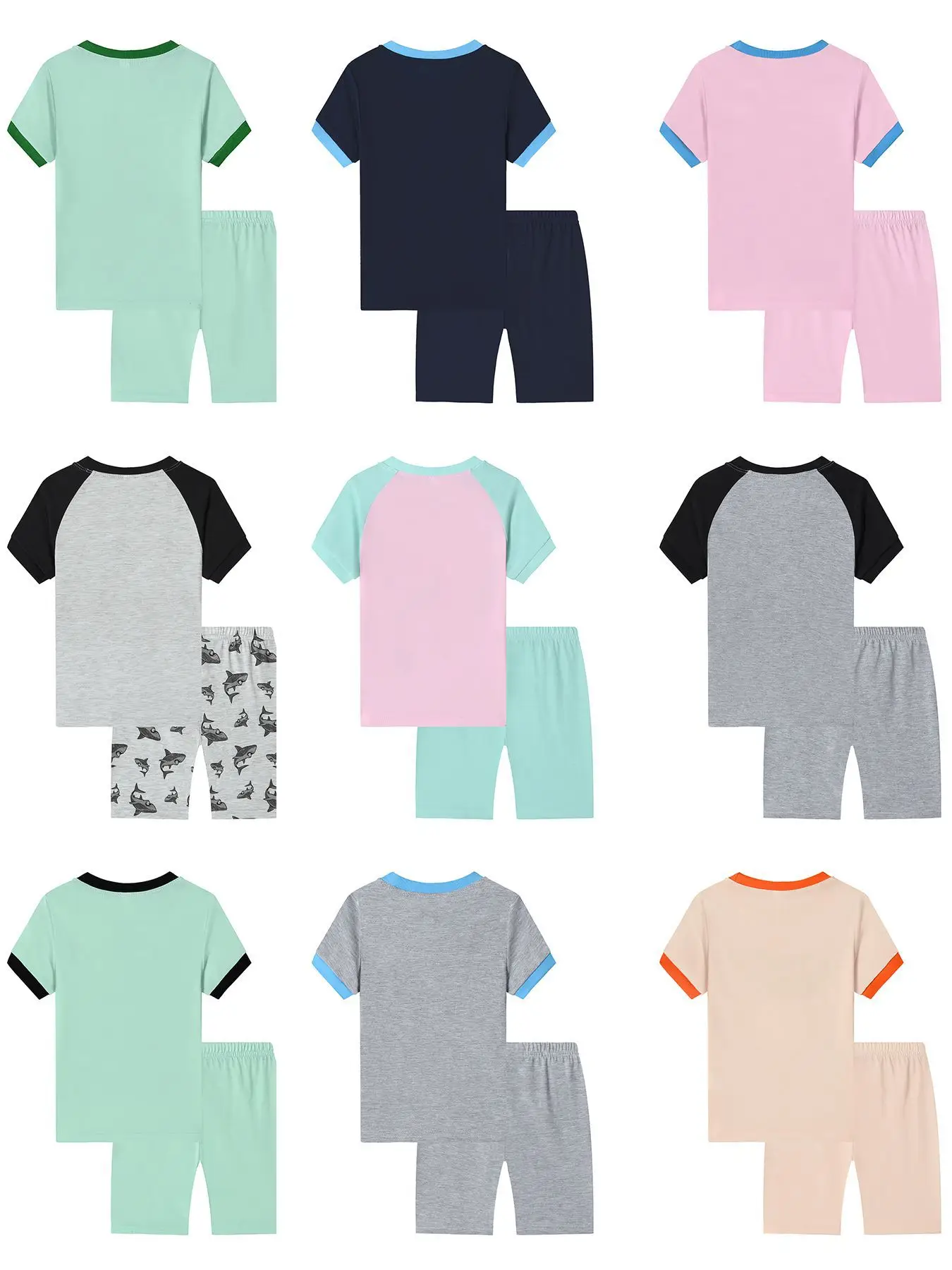 Unicorn Boys Girls Gray Pajamas Set - Image 10