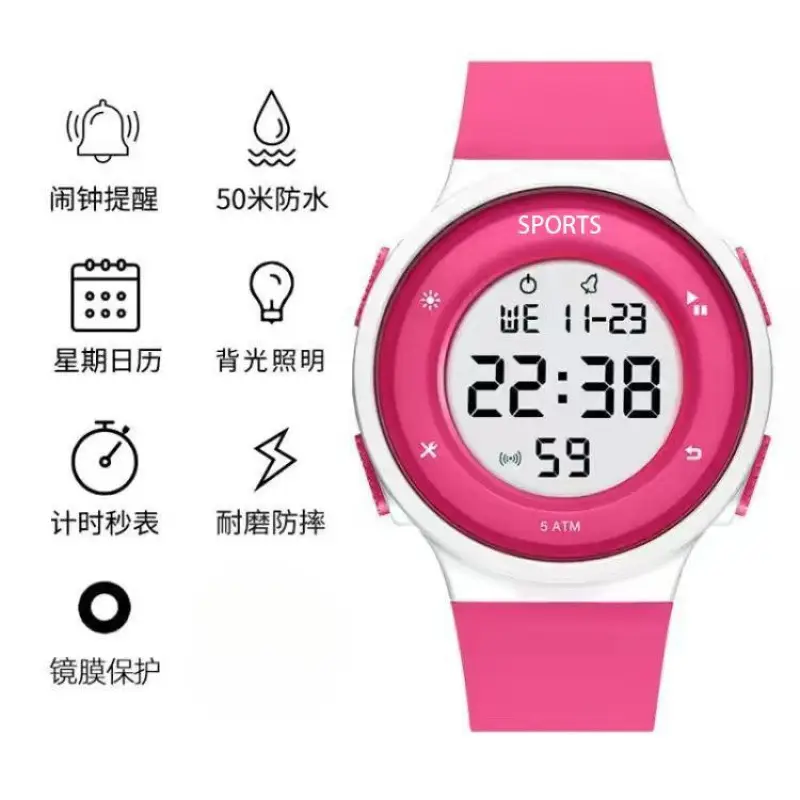 Male Student Waterproof Digital Watch 2059 - Image 7