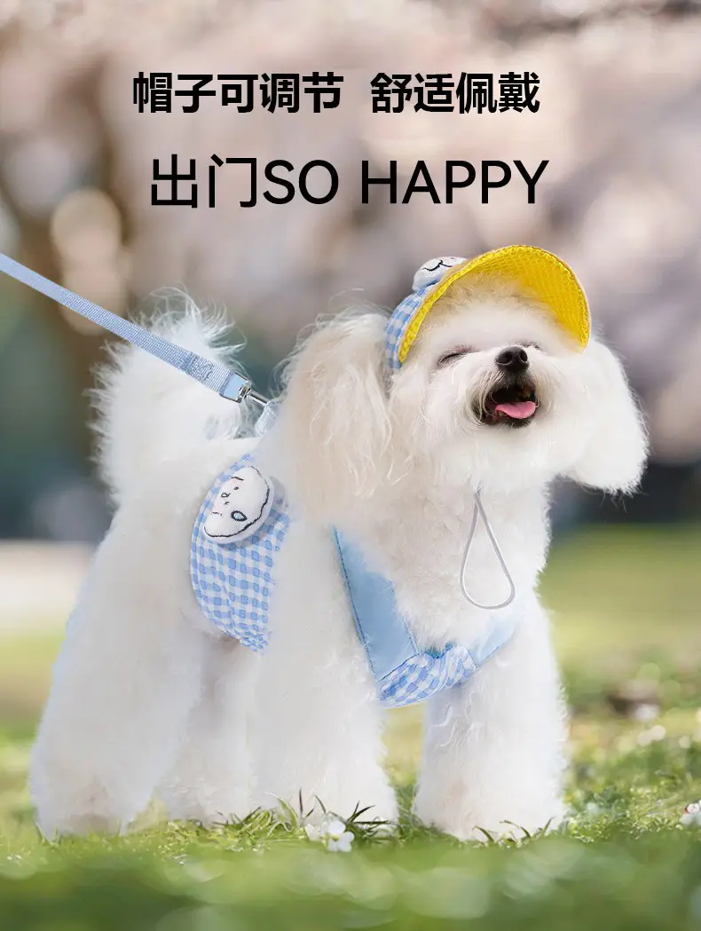 Pet Dog Adjustable Hat Teddy Dog Cap Shade — feature 5