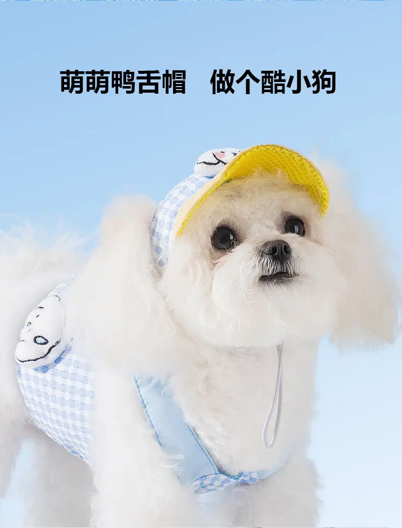 Pet Dog Adjustable Hat Teddy Dog Cap Shade — feature 7