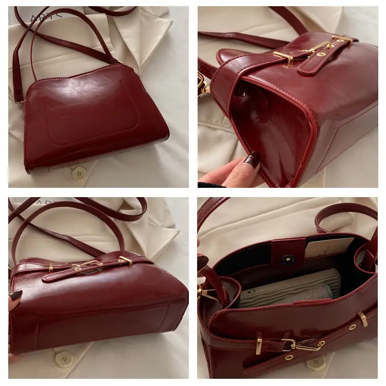 Women's Retro Elegant Crossbody Bag Red 2025 — feature 8