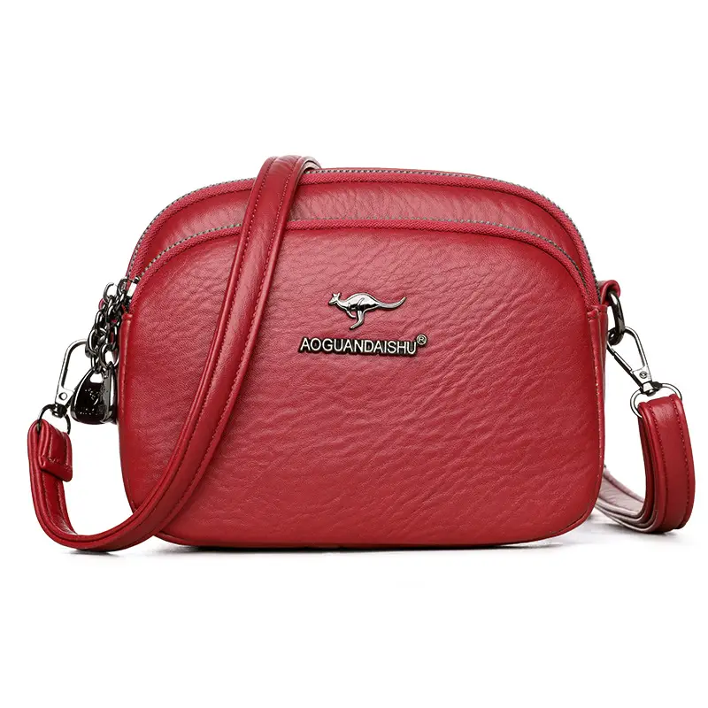Black Crossbody Bag for Women with Zip & Strap - Image 4