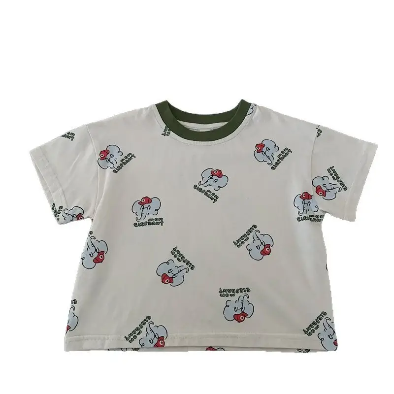 Children Cotton Short Sleeve T-Shirt 2025 Summer New Boys - Image 5