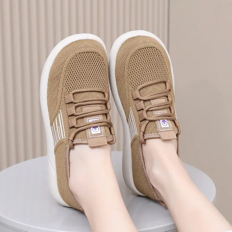 Women's Shoes 2025 Spring and Autumn Hot-Selling Slip-On Breathable Soft-Soled Casual Shoes Shallow Mouth Lightweight Lazy Shoes - Image 5