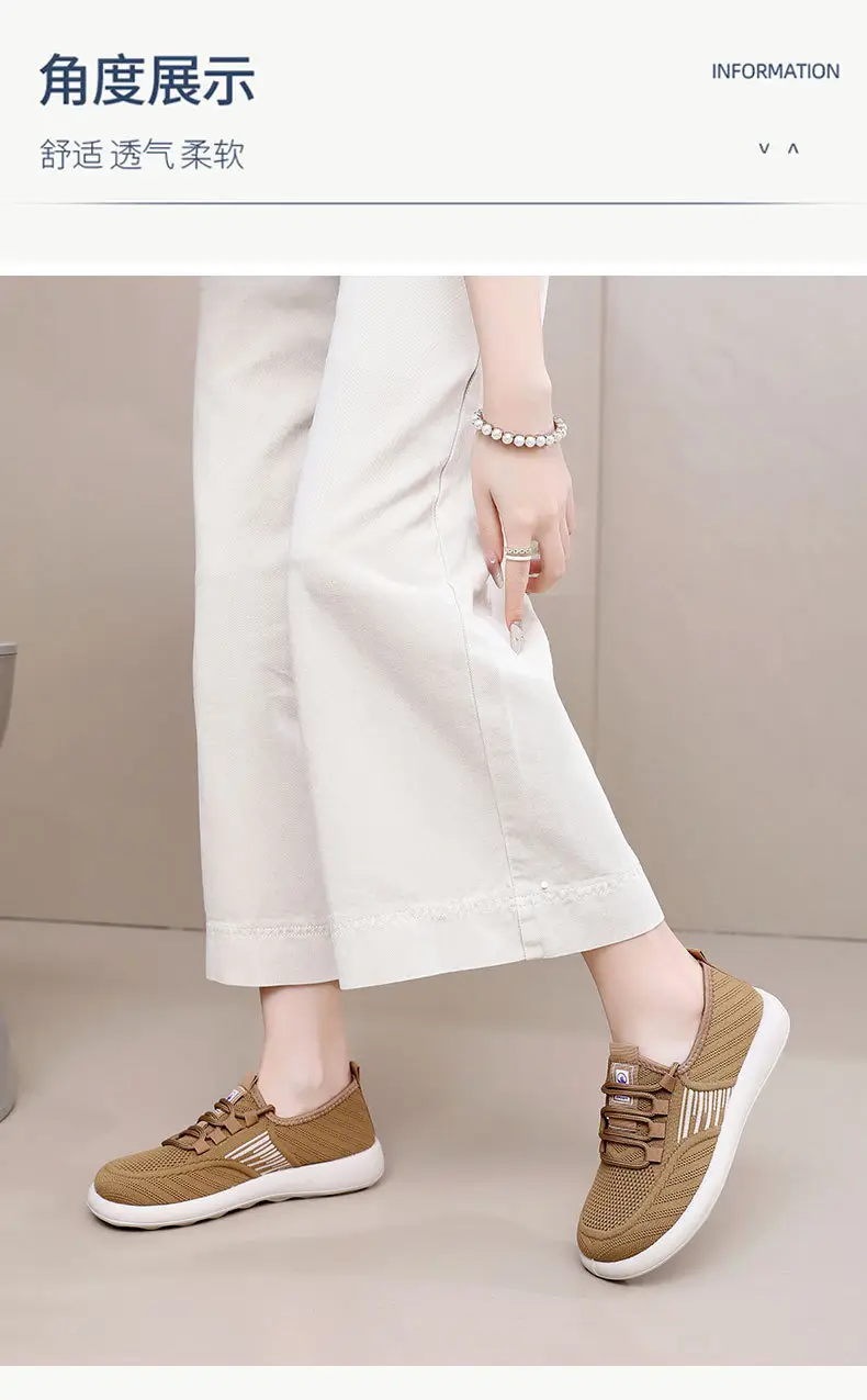 Women's Shoes 2025 Spring and Autumn Hot-Selling Slip-On Breathable Soft-Soled Casual Shoes Shallow Mouth Lightweight Lazy Shoes — feature 19