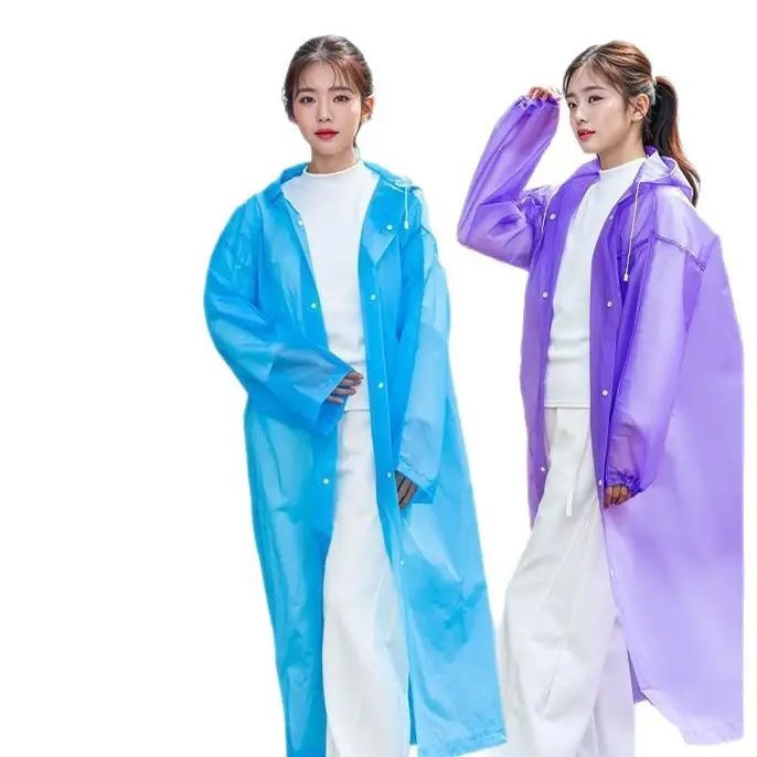 Non-Disposable Kidsren's Raincoat Eva Single Thickeneded Rainproof Good Quality Disposable Travel Portable Poncho - Image 12