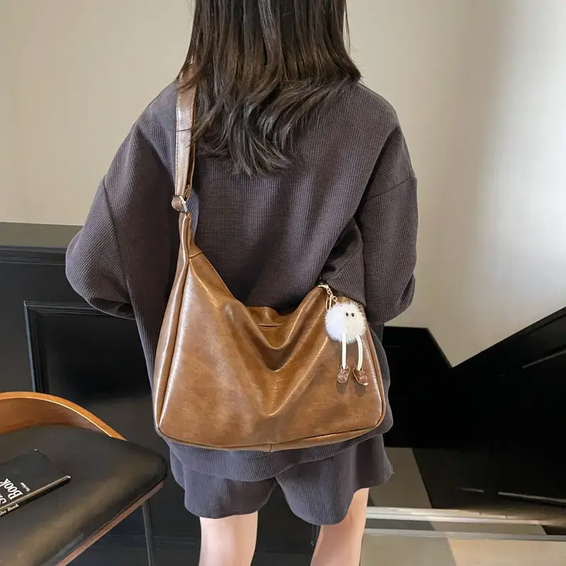 Pink Soft Leather Shoulder Bag for Women 2025 - Image 16