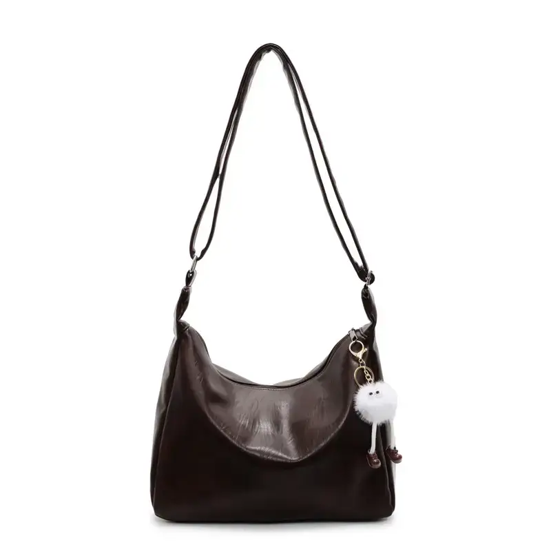 Pink Soft Leather Shoulder Bag for Women 2025 - Image 4