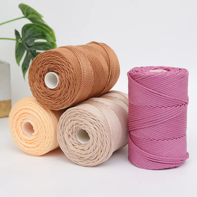 Light body thick ice thread hollow thread ice twine hand woven diy bag thread cushion thread summer sun hat thread
