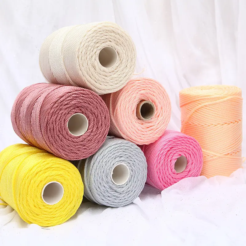 Light body thick ice thread hollow thread ice twine hand woven diy bag thread cushion thread summer sun hat thread