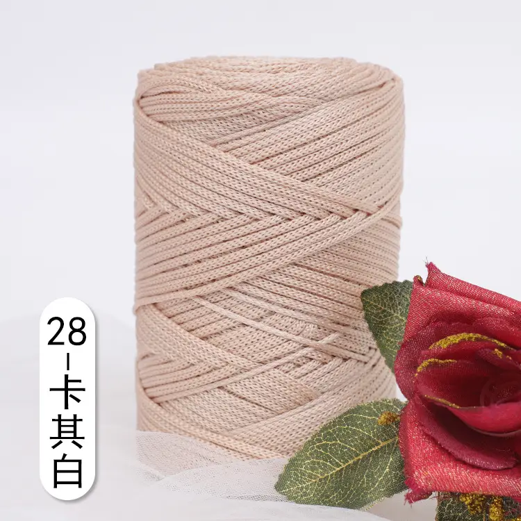 Light body thick ice thread hollow thread ice twine hand woven diy bag thread cushion thread summer sun hat thread
