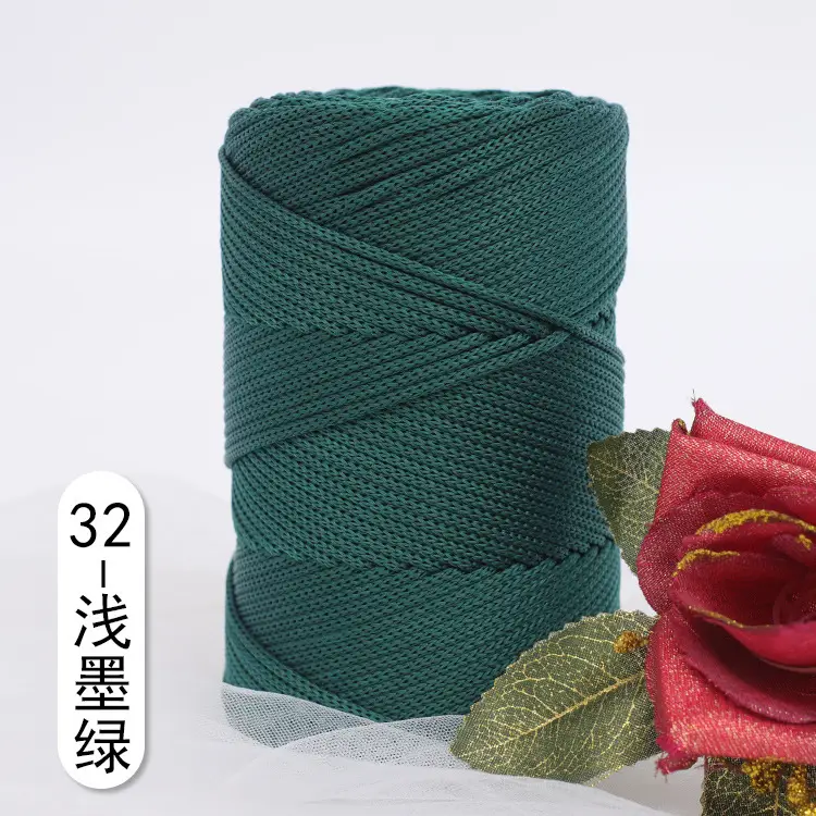 Light body thick ice thread hollow thread ice twine hand woven diy bag thread cushion thread summer sun hat thread