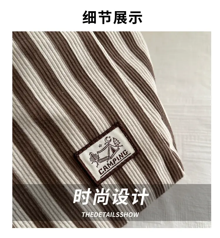 Women's Striped Canvas Tote Bag 2025 Commuter Ins — feature 2