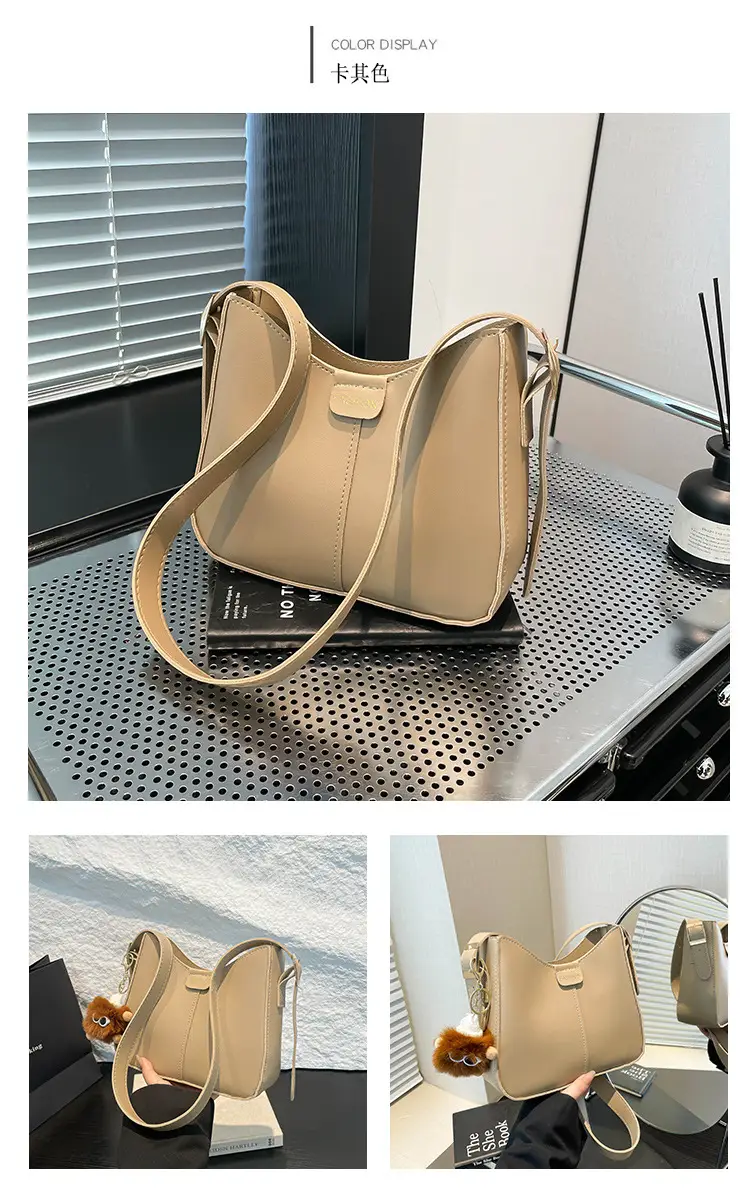 Stylish Textured Brown Shoulder Bag for Women — feature 13