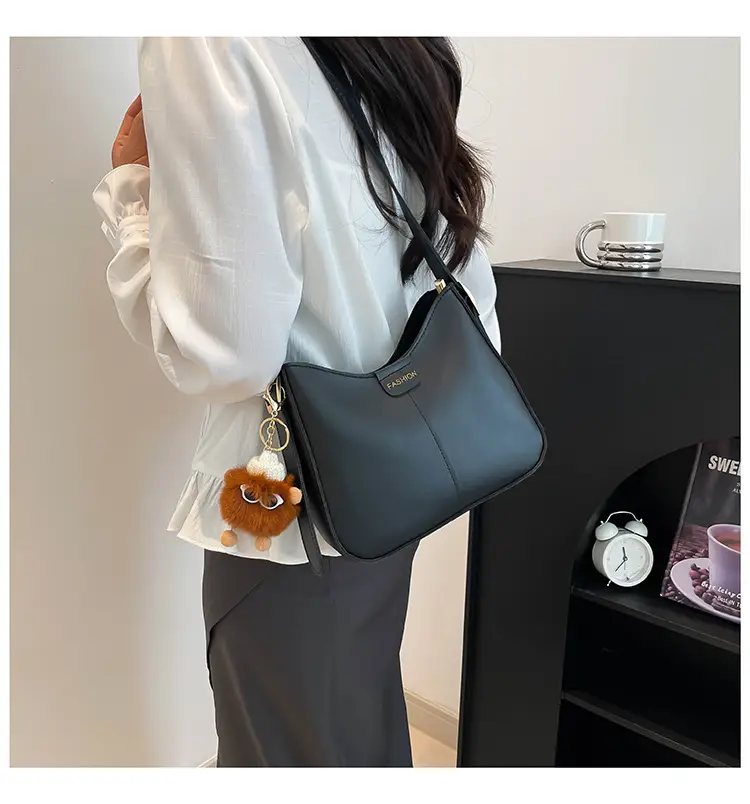 Stylish Textured Brown Shoulder Bag for Women — feature 16