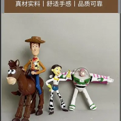 Buzz Lightyear Figure Toy Story Woody Detective Cowboy Astronaut Cake Doll Figure Ornament