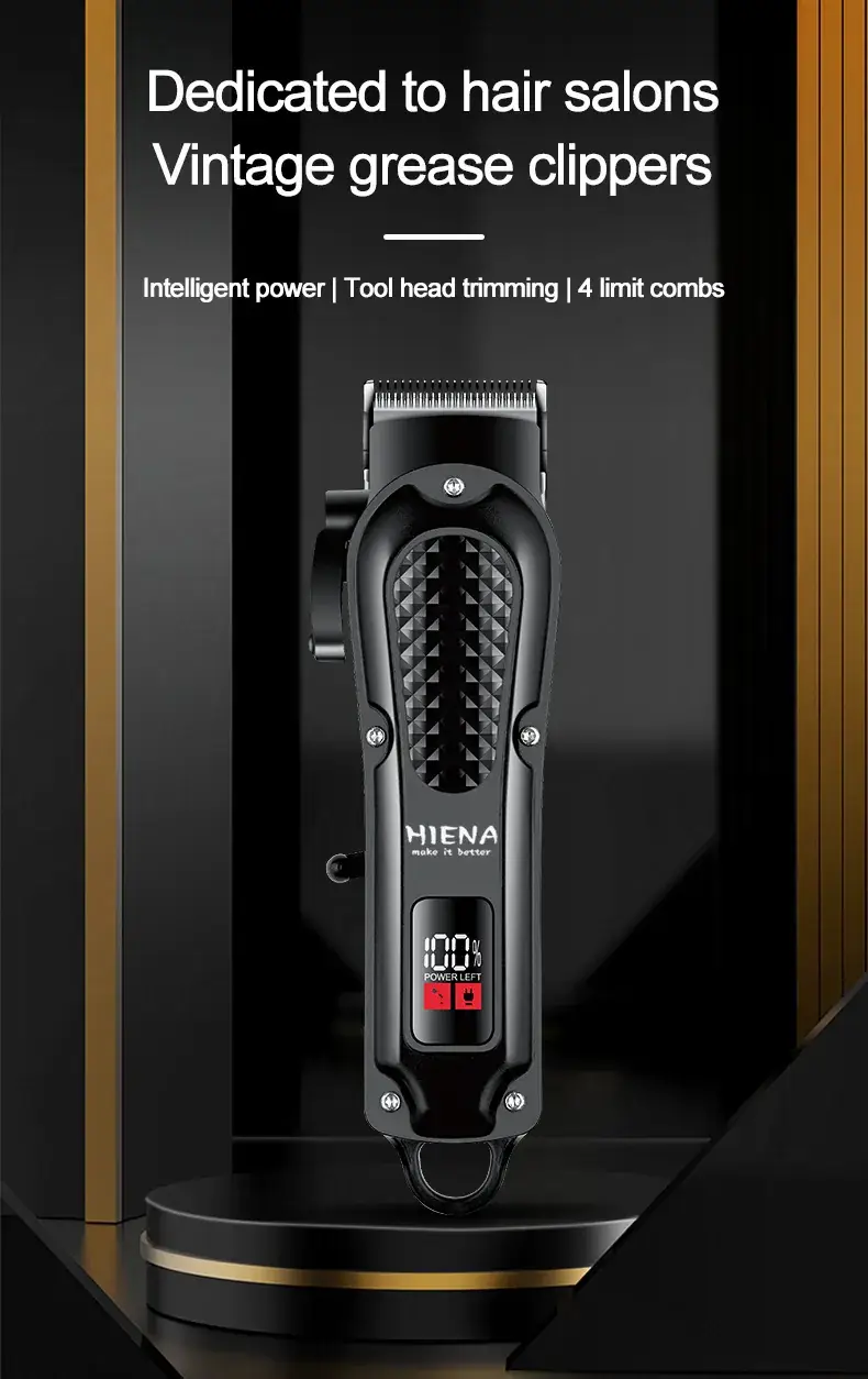 Hiena Electric Hair Clipper with 6 Blades — feature 1