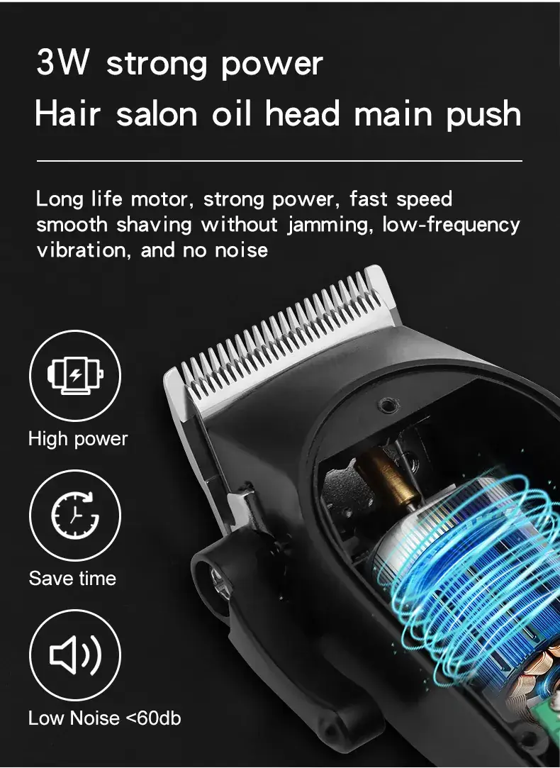 Hiena Electric Hair Clipper with 6 Blades — feature 9