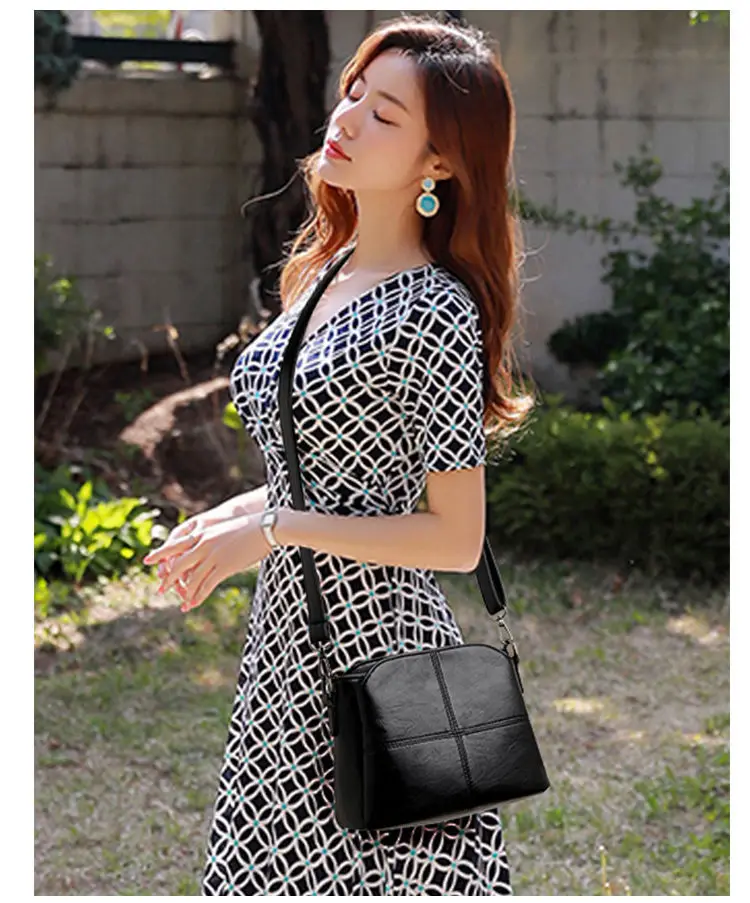 Black Soft Leather Crossbody Bag for Women — feature 11