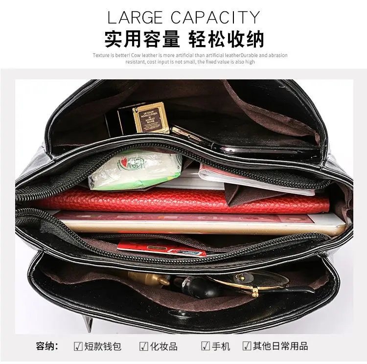 Black Soft Leather Crossbody Bag for Women — feature 8
