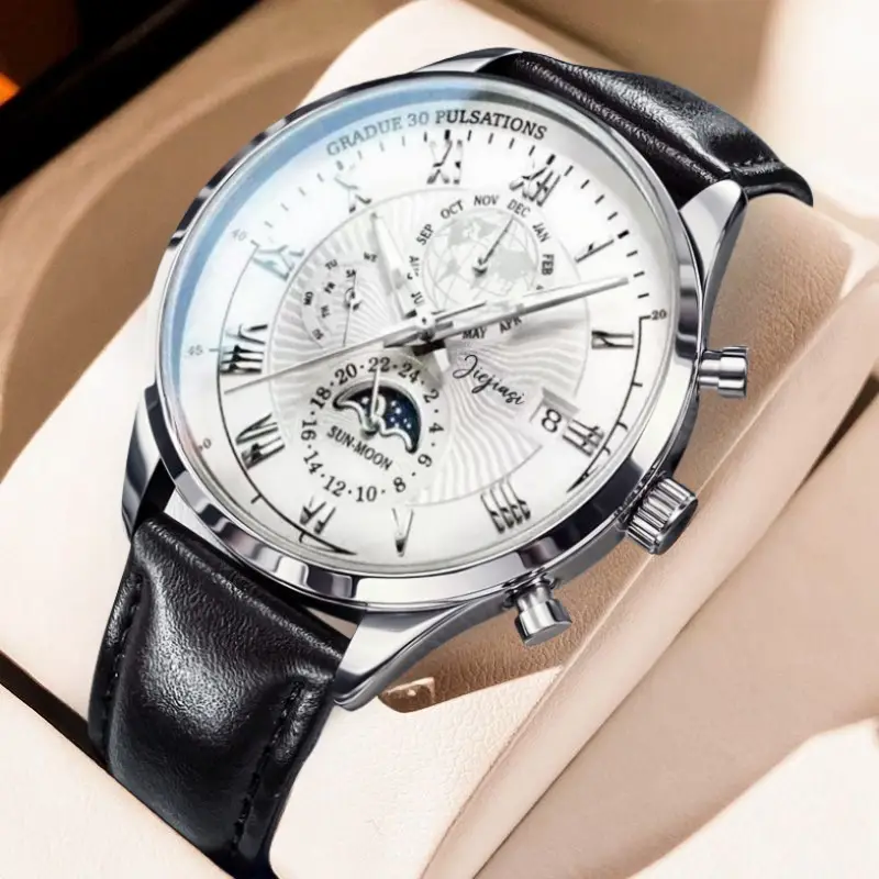 Men's Waterproof Multifunctional Luminous Calendar Watch