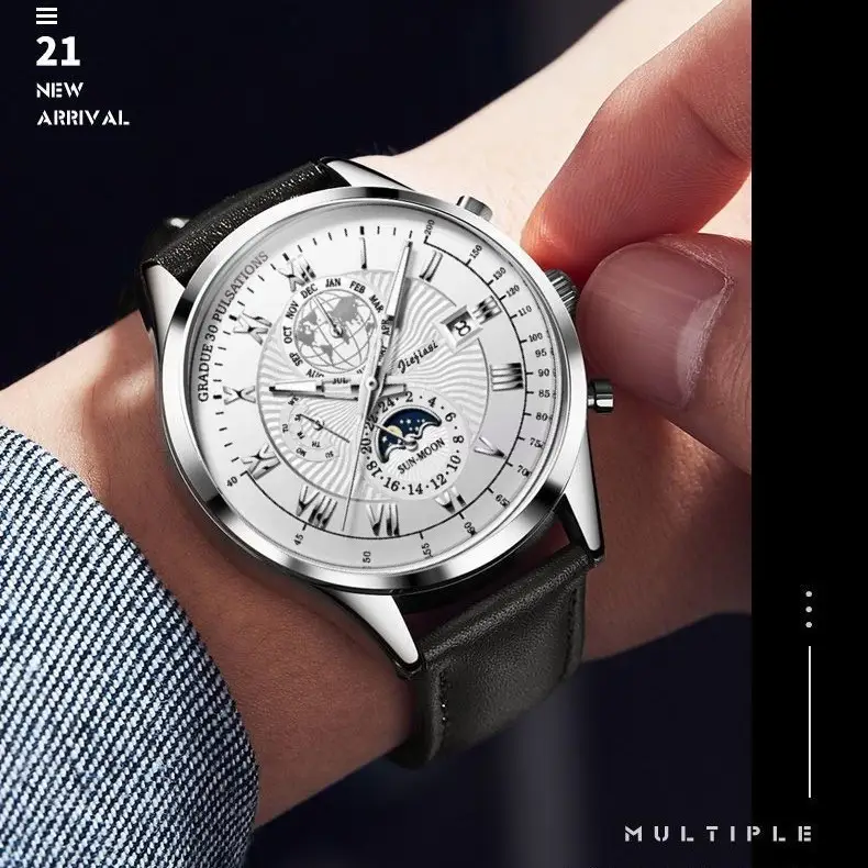 Men's Waterproof Multifunctional Luminous Calendar Watch