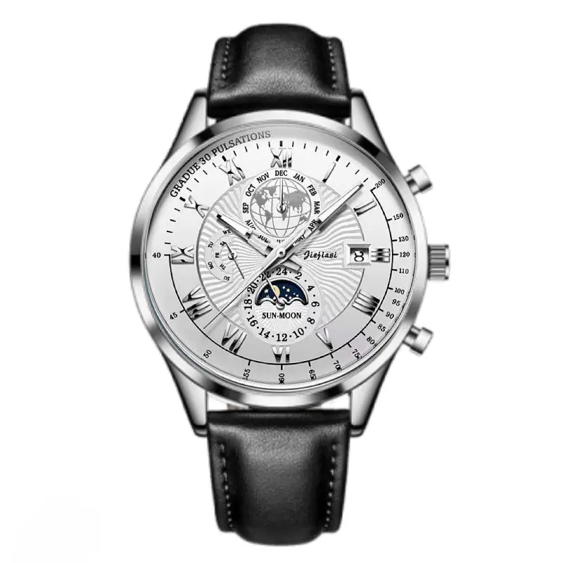 Men's Waterproof Multifunctional Luminous Calendar Watch