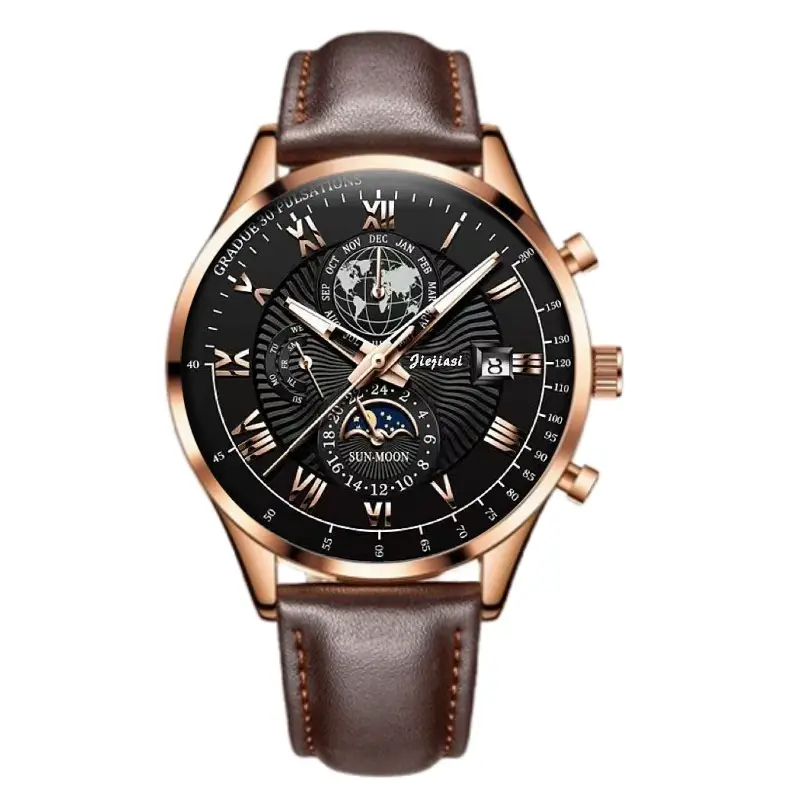 Men's Waterproof Multifunctional Luminous Calendar Watch