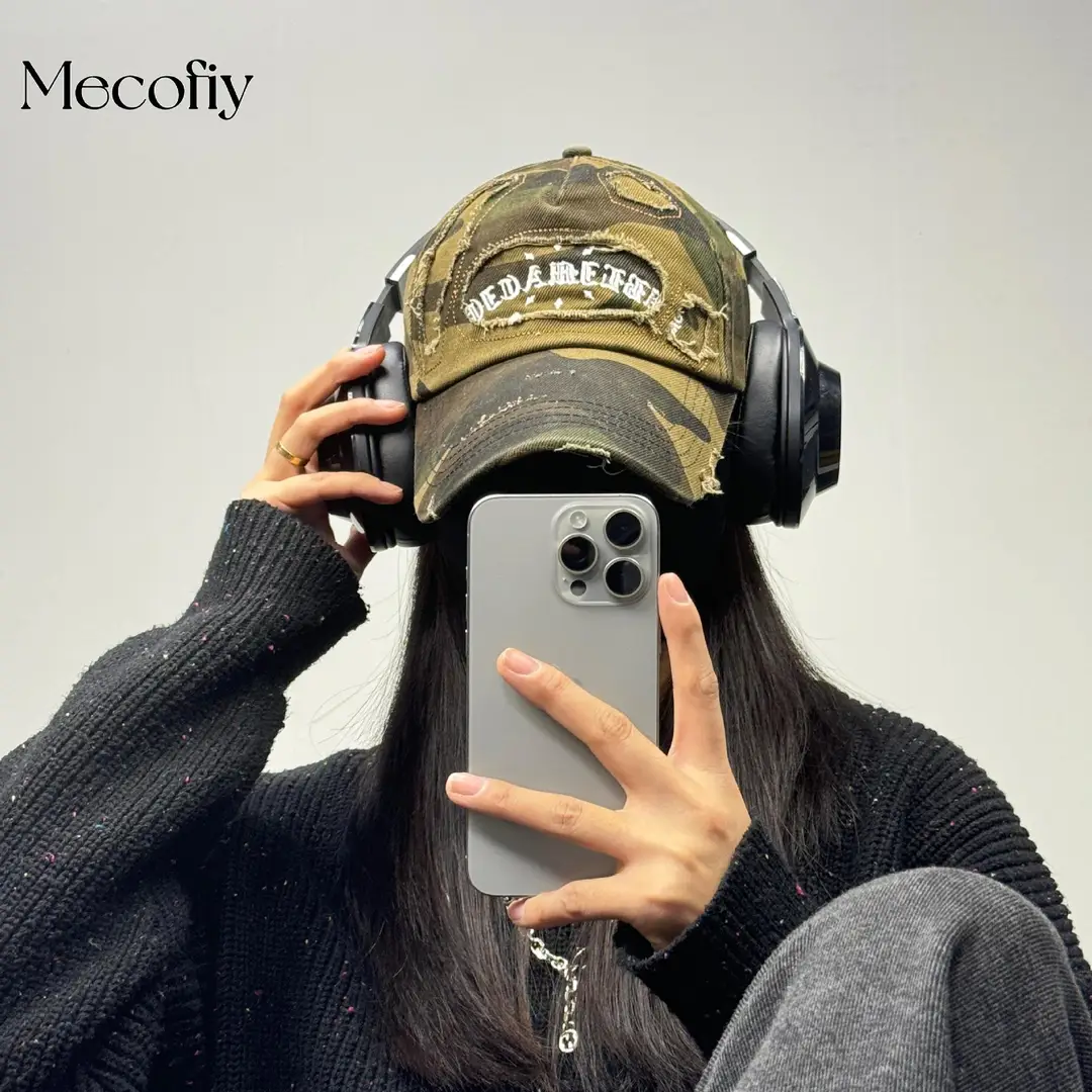 American Vintage Camouflage Cap for Girls Men Summer - Image 9