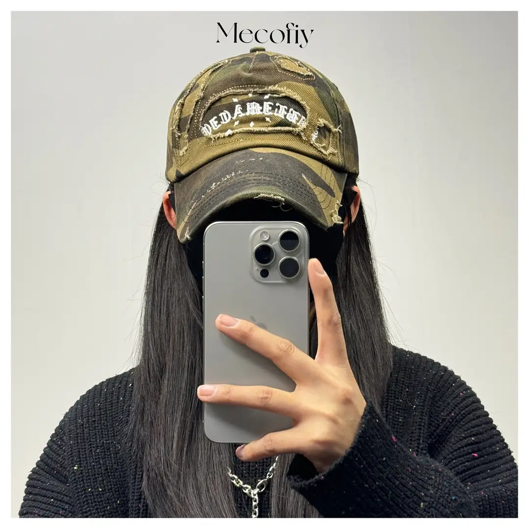American Vintage Camouflage Cap for Girls Men Summer - Image 3